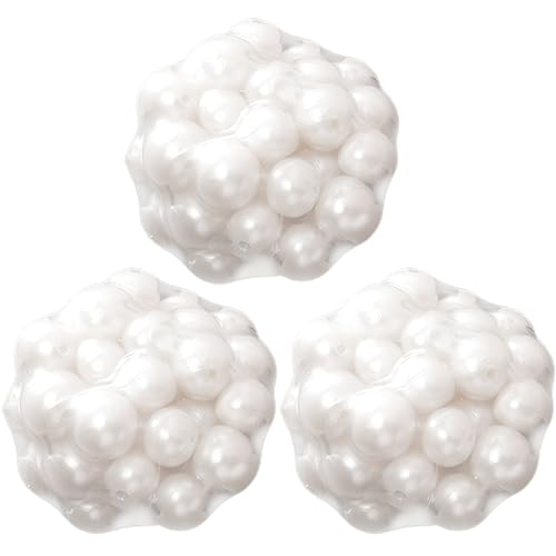 KDAMGOQE Stressbälle für Kinder, Squish -Spielzeug, 3pcs lustige Perlenstressbällchen, weiche Flexible Squeeze -Spielsachen, tragbar für Erwachsene und Kinder leicht zu reinigen von KDAMGOQE