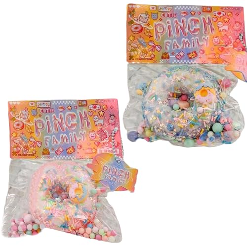 KDAMGOQE Stressspielzeug, Squeeze Toy 2pcs niedliche Donut-Form-Dekompressionsspielzeug lebendiger Stress mit Zubehör Resilient 2, 4x2, 4 Reliefspielzeug für Kinder Mädchen Frauen KDAMGOQE Stressspielzeug, Squeeze Toy 2pcs niedliche Donut-Form-Dekompressionsspielzeug lebendiger Stress mit Zubehör Resilient 2, 4x2, 4 Reliefspielzeug für Kinder Mädchen Frauen von KDAMGOQE