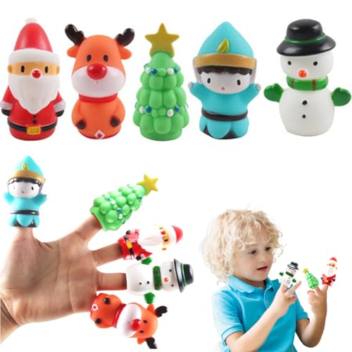 KDAMGOQE Tierfingerpuppen, Fingerpuppen, 5pcs 5 Stile Weihnachtsspielzeug und Tier, PVC Interaktiv für Kinder im Alter von 3 bis 5 Jahren, Partybevorzugt Goodie Bag Füllstoffe KDAMGOQE Tierfingerpuppen, Fingerpuppen, 5pcs 5 Stile Weihnachtsspielzeug und Tier, PVC Interaktiv für Kinder im Alter von 3 bis 5 Jahren, Partybevorzugt Goodie Bag Füllstoffe von KDAMGOQE
