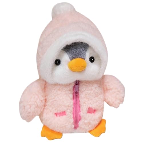 Penguin gefülltes Tier, Pinguin -Plüsch, süßes gefülltes Tier mit Hut und Kleidung 10 kuschelige Weihnachtstiere, weiche Körperpudgie Pinguine für Home Weihnachtsparty Winterschmuckgeschenk, Stil 1 von KDAMGOQE