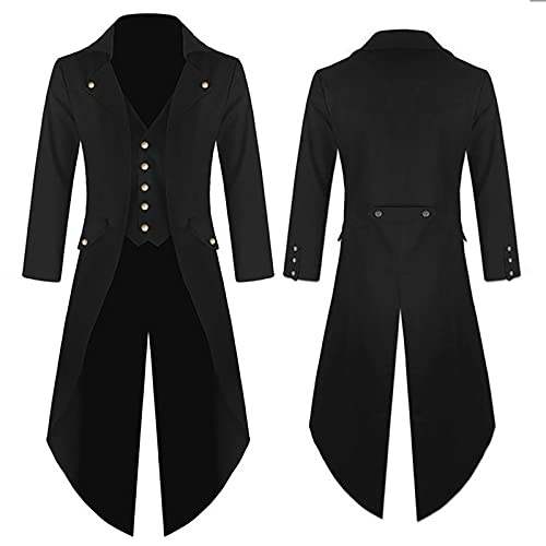 Vintage Herren Frack Steampunk Mantel Viktorianischen Jacke Mittelalter Gehrock Cosplay Halloween Fashing Smoking Kostüm Karneval Kostüm Unregelmäßiger Saum Vampir Uniform Gothic Tailcoat Vintage Herren Frack Steampunk Mantel Viktorianischen Jacke Mittelalter Gehrock Cosplay Halloween Fashing Smoking Kostüm Karneval Kostüm Unregelmäßiger Saum Vampir Uniform Gothic Tailcoat von KDEIHT