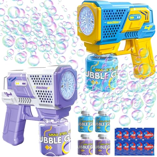 KDISHKRA Seifenblasenpistole Kinder Seifenblasenmaschine Seifenblasen Machine, 2 Stück Licht Seifenblasen Pistole Maker Elektrisch Mit 4 * 90 ML Seifenblasenlösung für Geburtstag/Party/Hochzeit KDISHKRA Seifenblasenpistole Kinder Seifenblasenmaschine Seifenblasen Machine, 2 Stück Licht Seifenblasen Pistole Maker Elektrisch Mit 4 * 90 ML Seifenblasenlösung für Geburtstag/Party/Hochzeit von KDISHKRA