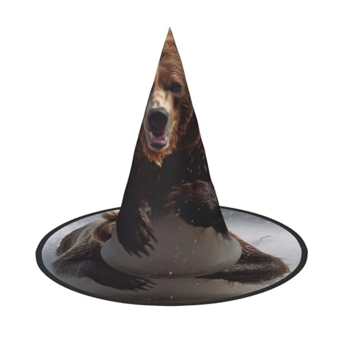 KDKJEDPEAF Bärenlaufender Halloween-Spitzhut für Frauen, magischer Hut, faltbarer Hexenhut-Zauberer, Partyhut für Cosplay-Kostüm & tägliches Zubehör KDKJEDPEAF Bärenlaufender Halloween-Spitzhut für Frauen, magischer Hut, faltbarer Hexenhut-Zauberer, Partyhut für Cosplay-Kostüm & tägliches Zubehör von KDKJEDPEAF