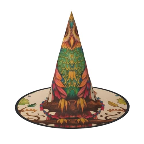 KDKJEDPEAF Eule Beliefs Print Halloween Spitzhut für Frauen Magischer Hut Faltbarer Hexenhut Zauberer Partyhut für Cosplay Kostüm & tägliches Zubehör KDKJEDPEAF Eule Beliefs Print Halloween Spitzhut für Frauen Magischer Hut Faltbarer Hexenhut Zauberer Partyhut für Cosplay Kostüm & tägliches Zubehör von KDKJEDPEAF