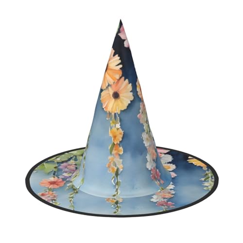 KDKJEDPEAF Floral_20240803151234 Print Halloween Spitzhut für Frauen, magischer Hut, faltbarer Hexenhutzauberer, Partyhut für Cosplay-Kostüm & tägliches Zubehör KDKJEDPEAF Floral_20240803151234 Print Halloween Spitzhut für Frauen, magischer Hut, faltbarer Hexenhutzauberer, Partyhut für Cosplay-Kostüm & tägliches Zubehör von KDKJEDPEAF