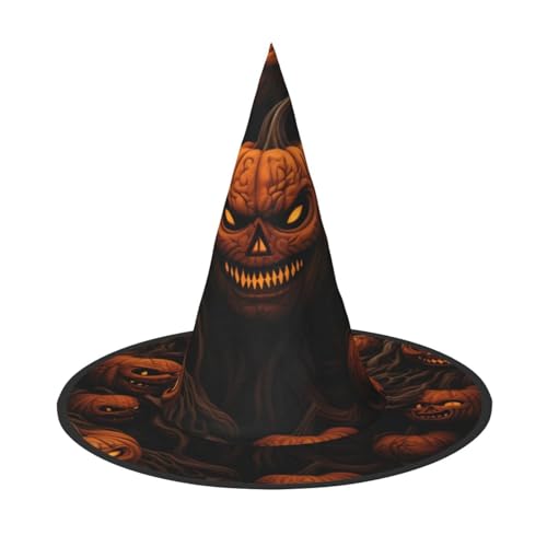 KDKJEDPEAF Halloween Print Halloween Spitzhut für Frauen Magischer Hut Faltbarer Hexenhutzauberer Partyhut für Cosplay Kostüm & tägliches Zubehör von KDKJEDPEAF