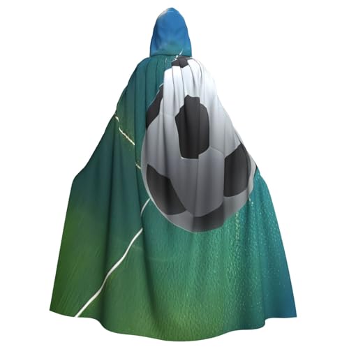KDKJEDPEAF Halloween-Umhang mit Kapuze für Erwachsene, Hexe/Zauberer, übergroße Kapuze, Fußball, Sport, Balldruck, Cosplay-Kostüm KDKJEDPEAF Halloween-Umhang mit Kapuze für Erwachsene, Hexe/Zauberer, übergroße Kapuze, Fußball, Sport, Balldruck, Cosplay-Kostüm von KDKJEDPEAF