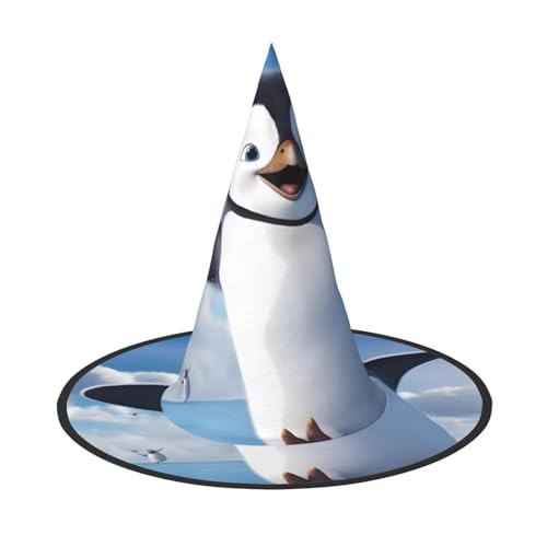 KDKJEDPEAF Happy Penguin Print Halloween Spitzhut für Frauen Magischer Hut Faltbarer Hexenhutzauberer Partyhut für Cosplay Kostüm & tägliches Zubehör KDKJEDPEAF Happy Penguin Print Halloween Spitzhut für Frauen Magischer Hut Faltbarer Hexenhutzauberer Partyhut für Cosplay Kostüm & tägliches Zubehör von KDKJEDPEAF