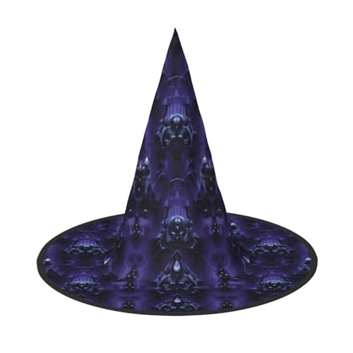 KDKJEDPEAF Haunted Mansion Print Halloween Pointy Hat For Women Magic Hat Foldable Witch Hatwizard Party Hat For Cosplay Costume & Daily Accessorie KDKJEDPEAF Haunted Mansion Print Halloween Pointy Hat For Women Magic Hat Foldable Witch Hatwizard Party Hat For Cosplay Costume & Daily Accessorie von KDKJEDPEAF