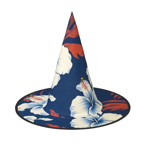 KDKJEDPEAF Hawaii Blumendruck Halloween Spitzhut für Frauen Magischer Hut Faltbarer Hexenhut Zauberer Partyhut für Cosplay Kostüm & tägliches Zubehör KDKJEDPEAF Hawaii Blumendruck Halloween Spitzhut für Frauen Magischer Hut Faltbarer Hexenhut Zauberer Partyhut für Cosplay Kostüm & tägliches Zubehör von KDKJEDPEAF