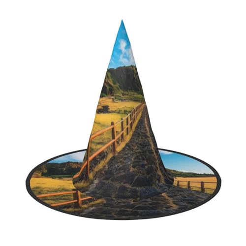 KDKJEDPEAF Jeju Island Korea Print Halloween Spitzhut für Frauen Magischer Hut Faltbarer Hexenhut Zauberer Partyhut für Cosplay Kostüm & tägliches Zubehör KDKJEDPEAF Jeju Island Korea Print Halloween Spitzhut für Frauen Magischer Hut Faltbarer Hexenhut Zauberer Partyhut für Cosplay Kostüm & tägliches Zubehör von KDKJEDPEAF
