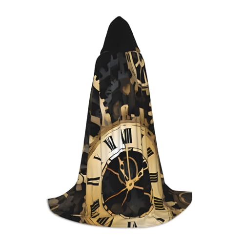 KDKJEDPEAF Langer Kapuzenumhang für Teen Gears Clock Bronze Century Bodenlang Kapuzenumhang Halloween Cosplay Kostüm KDKJEDPEAF Langer Kapuzenumhang für Teen Gears Clock Bronze Century Bodenlang Kapuzenumhang Halloween Cosplay Kostüm von KDKJEDPEAF