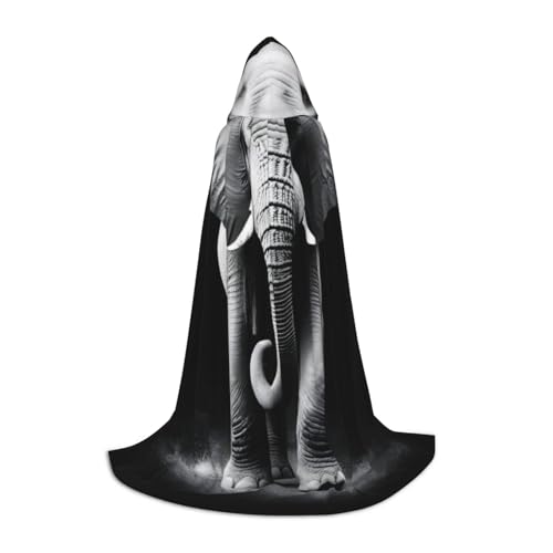 KDKJEDPEAF Langer Kapuzenumhang für Teenager, Elefantenmuster, bodenlanger Kapuzenumhang, Halloween, Cosplay-Kostüm KDKJEDPEAF Langer Kapuzenumhang für Teenager, Elefantenmuster, bodenlanger Kapuzenumhang, Halloween, Cosplay-Kostüm von KDKJEDPEAF