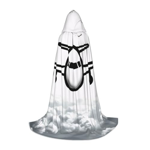 KDKJEDPEAF Langer Kapuzenumhang für Teenager, Flugzeug, bodenlang, Kapuzenumhang, Halloween, Cosplay-Kostüm KDKJEDPEAF Langer Kapuzenumhang für Teenager, Flugzeug, bodenlang, Kapuzenumhang, Halloween, Cosplay-Kostüm von KDKJEDPEAF