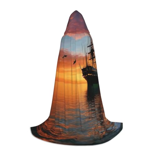 KDKJEDPEAF Langer Kapuzenumhang für Teenager, Kreuzfahrtschiff, bodenlanger Kapuzenumhang, Halloween, Cosplay-Kostüm KDKJEDPEAF Langer Kapuzenumhang für Teenager, Kreuzfahrtschiff, bodenlanger Kapuzenumhang, Halloween, Cosplay-Kostüm von KDKJEDPEAF