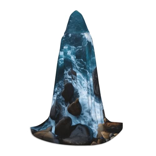KDKJEDPEAF Langer Kapuzenumhang für Teenager, Meeressteine, bodenlanger Kapuzenumhang, Halloween, Cosplay-Kostüm KDKJEDPEAF Langer Kapuzenumhang für Teenager, Meeressteine, bodenlanger Kapuzenumhang, Halloween, Cosplay-Kostüm von KDKJEDPEAF
