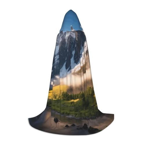 KDKJEDPEAF Langer Kapuzenumhang für Teenager, Reisen, Berglandschaft, bodenlanger Kapuzenumhang, Halloween, Cosplay-Kostüm KDKJEDPEAF Langer Kapuzenumhang für Teenager, Reisen, Berglandschaft, bodenlanger Kapuzenumhang, Halloween, Cosplay-Kostüm von KDKJEDPEAF