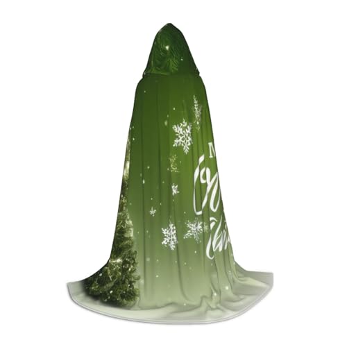 KDKJEDPEAF Langer Kapuzenumhang für Teenager, Weihnachtsbaum, bodenlang, Kapuzenumhang, Halloween, Cosplay-Kostüm KDKJEDPEAF Langer Kapuzenumhang für Teenager, Weihnachtsbaum, bodenlang, Kapuzenumhang, Halloween, Cosplay-Kostüm von KDKJEDPEAF