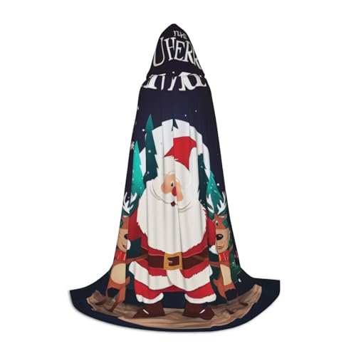 KDKJEDPEAF Langer Kapuzenumhang für Teenager, Weihnachtsmann, bodenlanger Kapuzenumhang, Halloween, Cosplay-Kostüm KDKJEDPEAF Langer Kapuzenumhang für Teenager, Weihnachtsmann, bodenlanger Kapuzenumhang, Halloween, Cosplay-Kostüm von KDKJEDPEAF