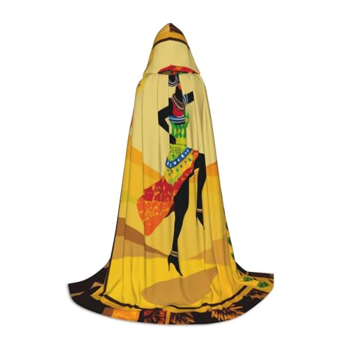 KDKJEDPEAF Langer Kapuzenumhang für Teenager, afrikanische Frau, bodenlanger Kapuzenumhang, Halloween, Cosplay-Kostüm KDKJEDPEAF Langer Kapuzenumhang für Teenager, afrikanische Frau, bodenlanger Kapuzenumhang, Halloween, Cosplay-Kostüm von KDKJEDPEAF