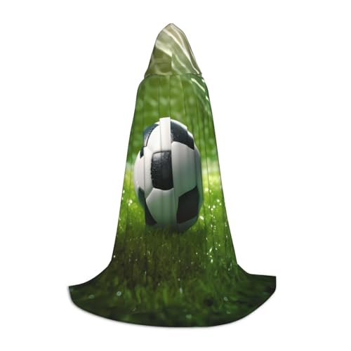 KDKJEDPEAF Langer Kapuzenumhang für Teenager, grünes Gras, Fußball, bodenlang, Kapuzenumhang, Halloween, Cosplay-Kostüm KDKJEDPEAF Langer Kapuzenumhang für Teenager, grünes Gras, Fußball, bodenlang, Kapuzenumhang, Halloween, Cosplay-Kostüm von KDKJEDPEAF