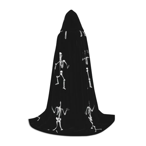 KDKJEDPEAF Langer Kapuzenumhang für Teenager, interessantes Skelett, bodenlang, Kapuzenumhang, Halloween, Cosplay-Kostüm KDKJEDPEAF Langer Kapuzenumhang für Teenager, interessantes Skelett, bodenlang, Kapuzenumhang, Halloween, Cosplay-Kostüm von KDKJEDPEAF