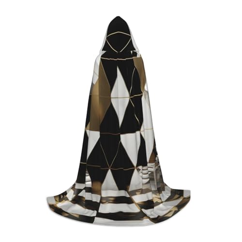 KDKJEDPEAF Langer Kapuzenumhang für Teenager, modisch, modern, schwarz, bodenlang, Kapuzenumhang, Halloween, Cosplay-Kostüm KDKJEDPEAF Langer Kapuzenumhang für Teenager, modisch, modern, schwarz, bodenlang, Kapuzenumhang, Halloween, Cosplay-Kostüm von KDKJEDPEAF