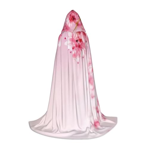 KDKJEDPEAF Langer Kapuzenumhang für Teenager, rosa Kirsche, bodenlanger Kapuzenumhang, Halloween, Cosplay-Kostüm KDKJEDPEAF Langer Kapuzenumhang für Teenager, rosa Kirsche, bodenlanger Kapuzenumhang, Halloween, Cosplay-Kostüm von KDKJEDPEAF