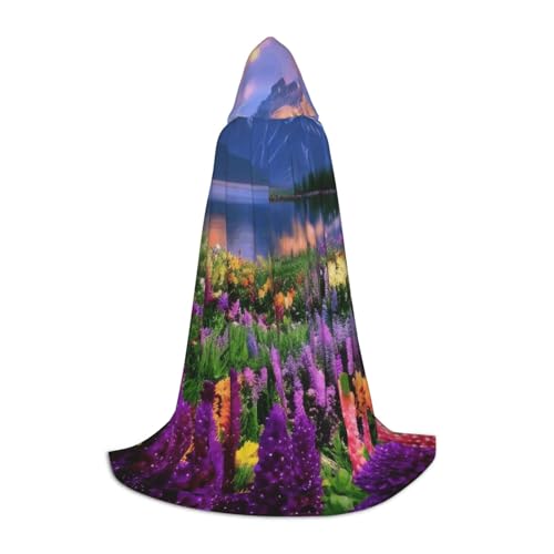KDKJEDPEAF Langer Kapuzenumhang für Teenager, schöne Blumen, Berge, bodenlang, Kapuzenumhang, Halloween, Cosplay-Kostüm KDKJEDPEAF Langer Kapuzenumhang für Teenager, schöne Blumen, Berge, bodenlang, Kapuzenumhang, Halloween, Cosplay-Kostüm von KDKJEDPEAF