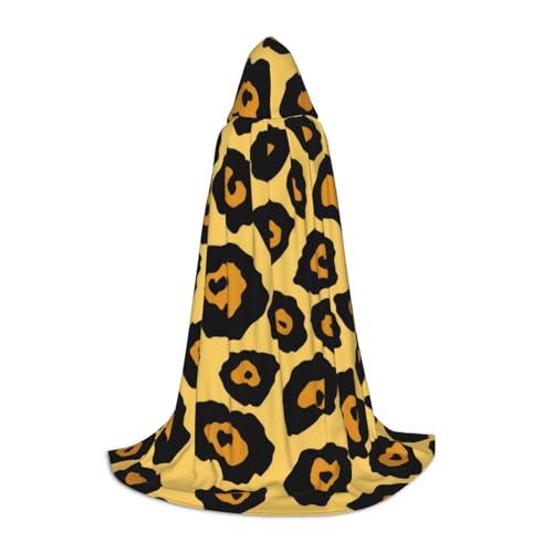 KDKJEDPEAF Langer Kapuzenumhang für Teenager, schöner Leopardenmuster, bodenlanger Kapuzenumhang, Halloween, Cosplay-Kostüm KDKJEDPEAF Langer Kapuzenumhang für Teenager, schöner Leopardenmuster, bodenlanger Kapuzenumhang, Halloween, Cosplay-Kostüm von KDKJEDPEAF