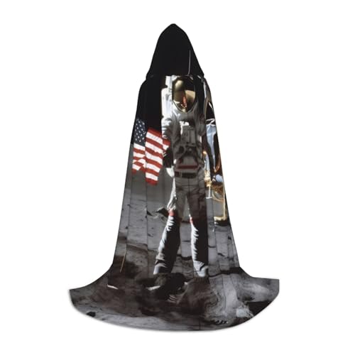 KDKJEDPEAF Langer Kapuzenumhang für Teenager-Astronauten auf dem Mond, bodenlanger Kapuzenumhang für Halloween, Cosplay-Kostüm KDKJEDPEAF Langer Kapuzenumhang für Teenager-Astronauten auf dem Mond, bodenlanger Kapuzenumhang für Halloween, Cosplay-Kostüm von KDKJEDPEAF