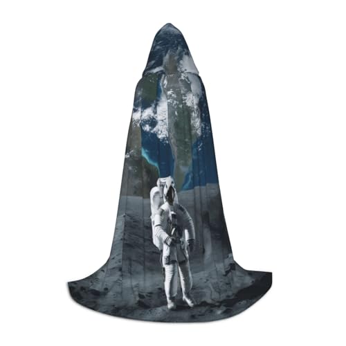 KDKJEDPEAF Langer Kapuzenumhang für Teenager-Astronauten bodenlanger Kapuzenumhang Halloween Cosplay Kostüm KDKJEDPEAF Langer Kapuzenumhang für Teenager-Astronauten bodenlanger Kapuzenumhang Halloween Cosplay Kostüm von KDKJEDPEAF