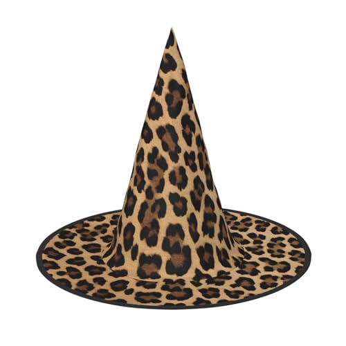 KDKJEDPEAF Leopardenmuster Druck Halloween Spitzhut für Frauen Magischer Hut Faltbarer Hexenhut Zauberer Partyhut für Cosplay Kostüm & tägliches Zubehör KDKJEDPEAF Leopardenmuster Druck Halloween Spitzhut für Frauen Magischer Hut Faltbarer Hexenhut Zauberer Partyhut für Cosplay Kostüm & tägliches Zubehör von KDKJEDPEAF
