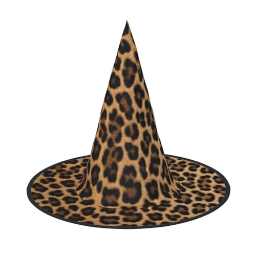 KDKJEDPEAF Leopardenmuster Druck Halloween Spitzhut für Frauen Magischer Hut Faltbarer Hexenhut Zauberer Partyhut für Cosplay Kostüm & tägliches Zubehör KDKJEDPEAF Leopardenmuster Druck Halloween Spitzhut für Frauen Magischer Hut Faltbarer Hexenhut Zauberer Partyhut für Cosplay Kostüm & tägliches Zubehör von KDKJEDPEAF