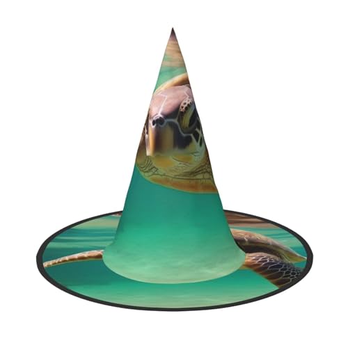 KDKJEDPEAF Lord Howe Island Sea Turtle Print Halloween Pointy Hat For Women Magic Hat Foldable Witch Hatwizard Party Hat For Cosplay Costume & Daily Accessorie KDKJEDPEAF Lord Howe Island Sea Turtle Print Halloween Pointy Hat For Women Magic Hat Foldable Witch Hatwizard Party Hat For Cosplay Costume & Daily Accessorie von KDKJEDPEAF