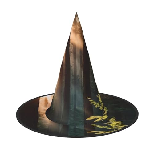 KDKJEDPEAF Morning Sunlight In Wilderness Print Halloween Pointy Hat For Women Magic Hat Foldable Witch Hatwizard Party Hat For Cosplay Costume & Daily Accessorie KDKJEDPEAF Morning Sunlight In Wilderness Print Halloween Pointy Hat For Women Magic Hat Foldable Witch Hatwizard Party Hat For Cosplay Costume & Daily Accessorie von KDKJEDPEAF