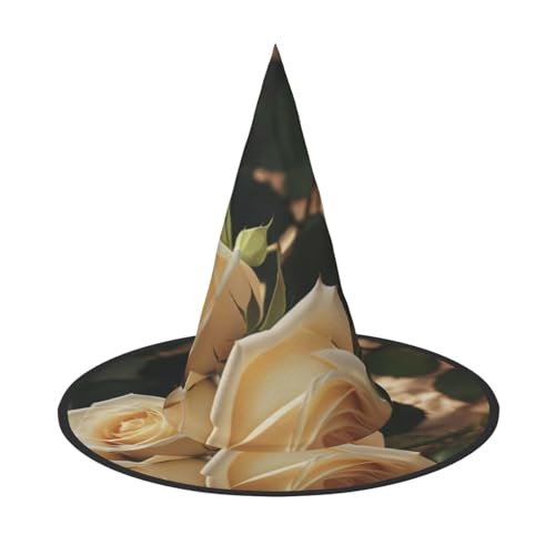 KDKJEDPEAF Romantischer Rosen-Druck, Halloween-Spitzhut für Frauen, magischer Hut, faltbarer Hexenhut-Zauberer, Partyhut für Cosplay-Kostüm & tägliches Zubehör KDKJEDPEAF Romantischer Rosen-Druck, Halloween-Spitzhut für Frauen, magischer Hut, faltbarer Hexenhut-Zauberer, Partyhut für Cosplay-Kostüm & tägliches Zubehör von KDKJEDPEAF