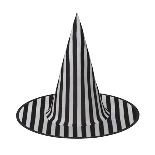 KDKJEDPEAF Schwarz-weißer gestreifter Halloween-Spitzhut für Frauen, magischer Hut, faltbarer Hexenhut-Zauberer, Partyhut für Cosplay-Kostüm & tägliches Zubehör KDKJEDPEAF Schwarz-weißer gestreifter Halloween-Spitzhut für Frauen, magischer Hut, faltbarer Hexenhut-Zauberer, Partyhut für Cosplay-Kostüm & tägliches Zubehör von KDKJEDPEAF