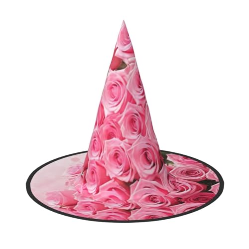 KDKJEDPEAF Spitzhut mit Rosen-Druck, für Damen, magischer Hut, faltbarer Hexenhut, Partyhut für Cosplay-Kostüm und tägliches Zubehör KDKJEDPEAF Spitzhut mit Rosen-Druck, für Damen, magischer Hut, faltbarer Hexenhut, Partyhut für Cosplay-Kostüm und tägliches Zubehör von KDKJEDPEAF