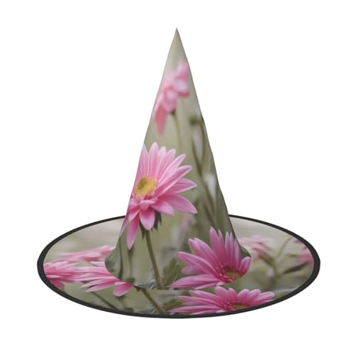 KDKJEDPEAF Stil Rosa Blumen Druck Halloween Spitzhut für Frauen Magischer Hut Faltbarer Hexenhut Zauberer Party Hut für Cosplay Kostüm & tägliches Zubehör KDKJEDPEAF Stil Rosa Blumen Druck Halloween Spitzhut für Frauen Magischer Hut Faltbarer Hexenhut Zauberer Party Hut für Cosplay Kostüm & tägliches Zubehör von KDKJEDPEAF