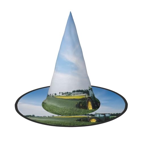 KDKJEDPEAF Traktor Bauernhof Druck Halloween Spitzhut für Frauen Magischer Hut Faltbarer Hexenhutzauberer Partyhut für Cosplay Kostüm & tägliches Zubehör KDKJEDPEAF Traktor Bauernhof Druck Halloween Spitzhut für Frauen Magischer Hut Faltbarer Hexenhutzauberer Partyhut für Cosplay Kostüm & tägliches Zubehör von KDKJEDPEAF
