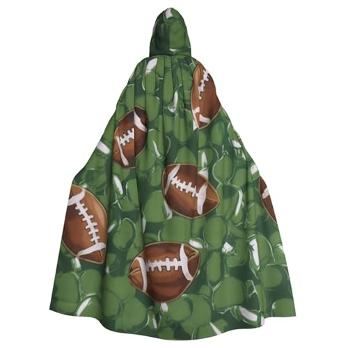 KDKJEDPEAF Unisex Erwachsene Halloween Kapuzenumhang - Hexe/Zauberer Oversize Kapuze Robe, Fußball Grün Print Cosplay Kostüm KDKJEDPEAF Unisex Erwachsene Halloween Kapuzenumhang - Hexe/Zauberer Oversize Kapuze Robe, Fußball Grün Print Cosplay Kostüm von KDKJEDPEAF