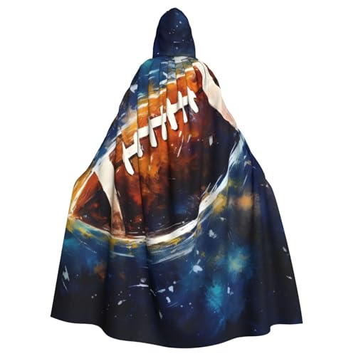 KDKJEDPEAF Unisex Erwachsene Halloween Kapuzenumhang – Hexe/Zauberer Oversize Kapuze Robe, Galaxie Weltraum Fußball Druck Cosplay Kostüm KDKJEDPEAF Unisex Erwachsene Halloween Kapuzenumhang – Hexe/Zauberer Oversize Kapuze Robe, Galaxie Weltraum Fußball Druck Cosplay Kostüm von KDKJEDPEAF