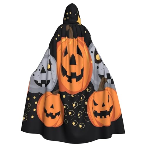 KDKJEDPEAF Unisex Erwachsene Halloween Kapuzenumhang - Hexe/Zauberer Oversize Kapuze Robe, Happy-Halloween-Day-Trick-or-Treat-Print Cosplay Kostüm KDKJEDPEAF Unisex Erwachsene Halloween Kapuzenumhang - Hexe/Zauberer Oversize Kapuze Robe, Happy-Halloween-Day-Trick-or-Treat-Print Cosplay Kostüm von KDKJEDPEAF