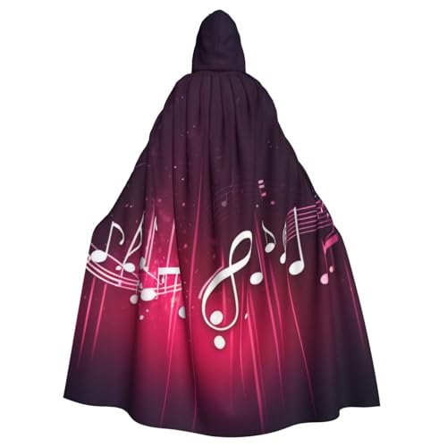 KDKJEDPEAF Unisex Erwachsene Halloween Kapuzenumhang – Hexe/Zauberer übergroße Kapuze Robe, Musiknoten Druck Cosplay Kostüm KDKJEDPEAF Unisex Erwachsene Halloween Kapuzenumhang – Hexe/Zauberer übergroße Kapuze Robe, Musiknoten Druck Cosplay Kostüm von KDKJEDPEAF