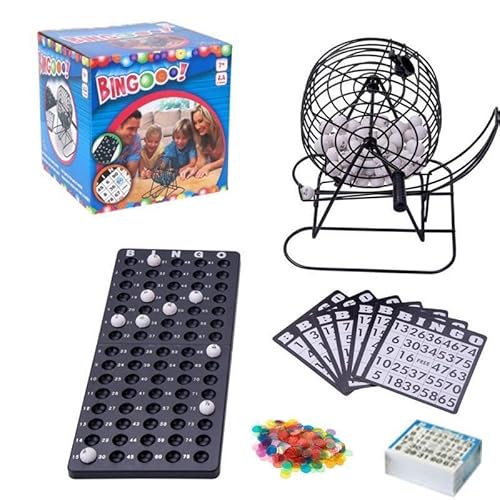 KDS Bingo Spiel Set Metall Bingotrommel Bingo Mühle Lotto Trommel Tombola Auslosung + 500 Bingokarten KDS Bingo Spiel Set Metall Bingotrommel Bingo Mühle Lotto Trommel Tombola Auslosung + 500 Bingokarten von KDS