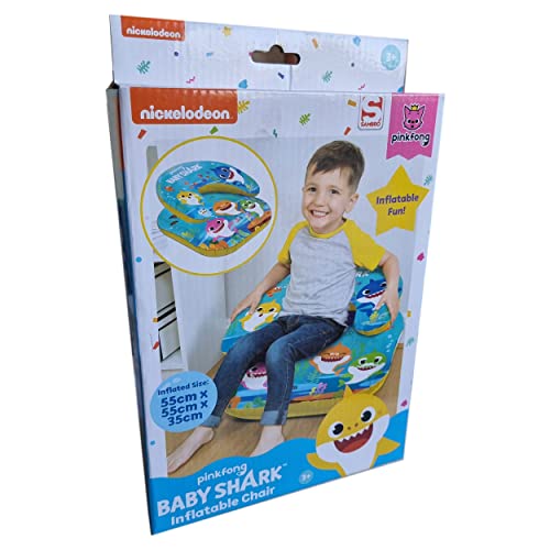 Kinder Pool Schwimmsessel Baby Shark aufblasbarer Sessel Luftmatratze von KDS