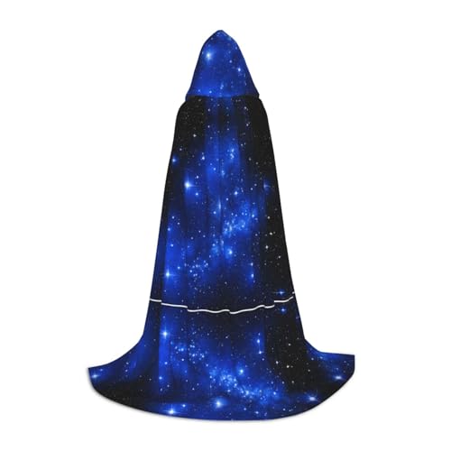 KDSEFHHCB Blauer Kapuzenumhang mit glänzendem Sternen-Aufdruck, für Teenager, Halloween, Weihnachten, Party, Cosplay, Kostüm KDSEFHHCB Blauer Kapuzenumhang mit glänzendem Sternen-Aufdruck, für Teenager, Halloween, Weihnachten, Party, Cosplay, Kostüm von KDSEFHHCB