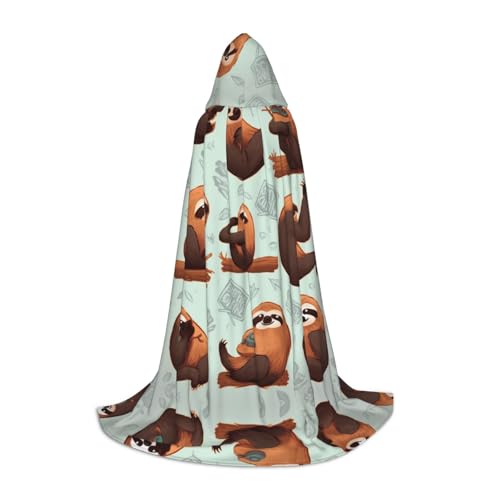 KDSEFHHCB Brauner bedruckter Kapuzenumhang für Teenager, Halloween, Weihnachten, Party, Cosplay-Kostüm KDSEFHHCB Brauner bedruckter Kapuzenumhang für Teenager, Halloween, Weihnachten, Party, Cosplay-Kostüm von KDSEFHHCB