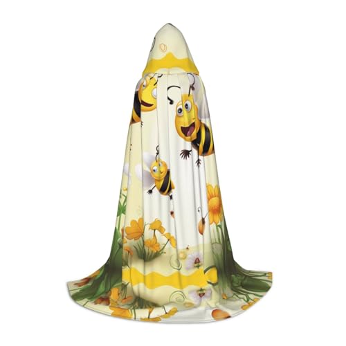 KDSEFHHCB Fliegender Bienen Druck Kapuzenumhang für Teenager Halloween Weihnachten Party Umhang Cosplay Kostüm KDSEFHHCB Fliegender Bienen Druck Kapuzenumhang für Teenager Halloween Weihnachten Party Umhang Cosplay Kostüm von KDSEFHHCB